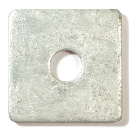 Square Washer, Fits Bolt Size 1/2 In Steel, Galvanized Finish, 267 PK